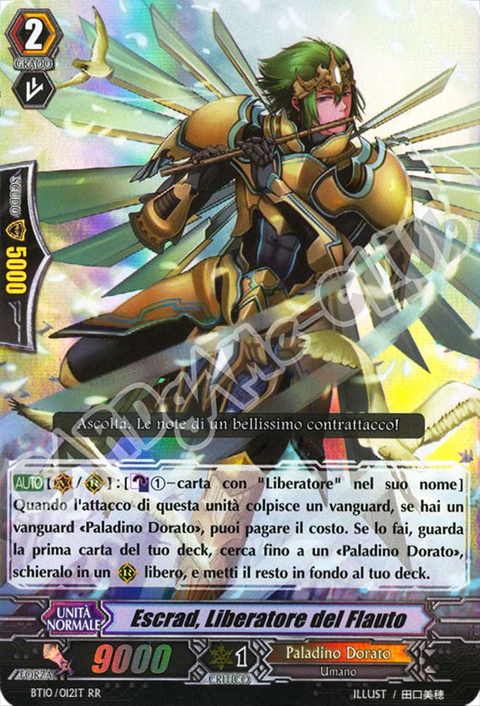 BT10-IT012 Escrad, Liberatore del Flauto doppia rara foil (IT) -NEAR MINT-