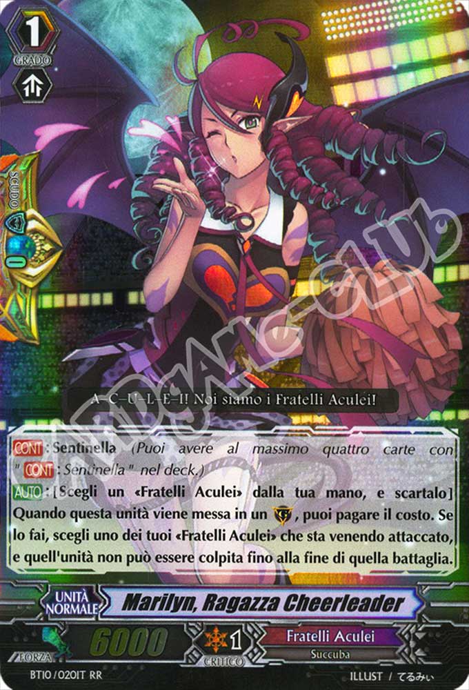 BT10-IT020 Marilyn, Ragazza Cheerleader doppia rara foil (IT) -NEAR MINT-