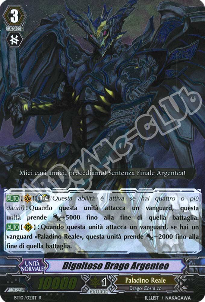 BT10-IT021 Dignitoso Drago Argenteo rara foil (IT) -NEAR MINT-