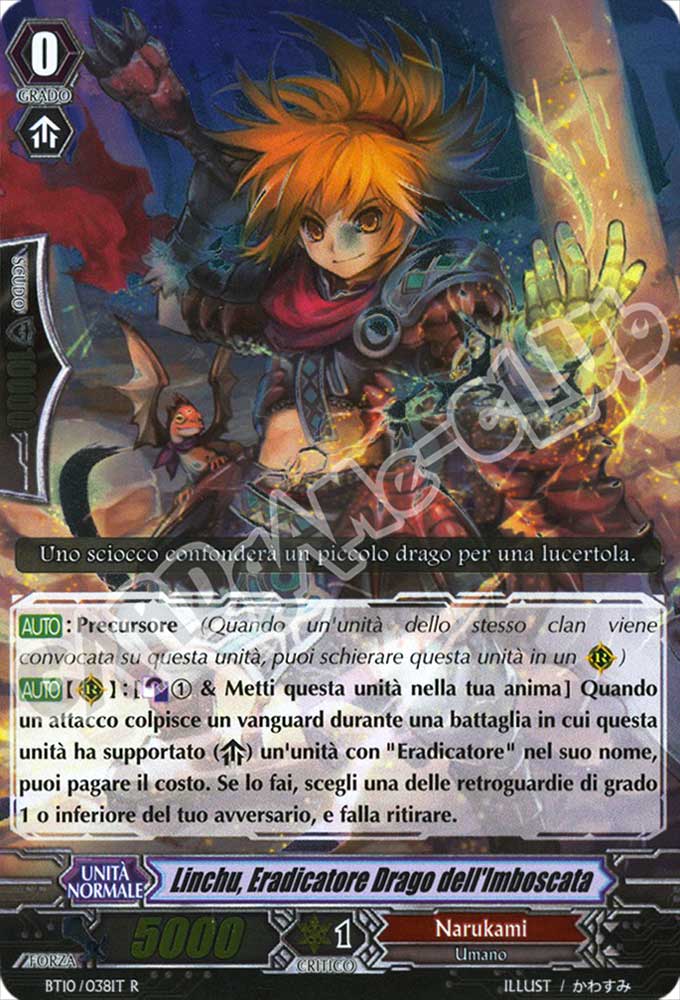 BT10-IT038 Linchu, Eradicatore Drago dell'Imboscata rara foil (IT) -NEAR MINT-