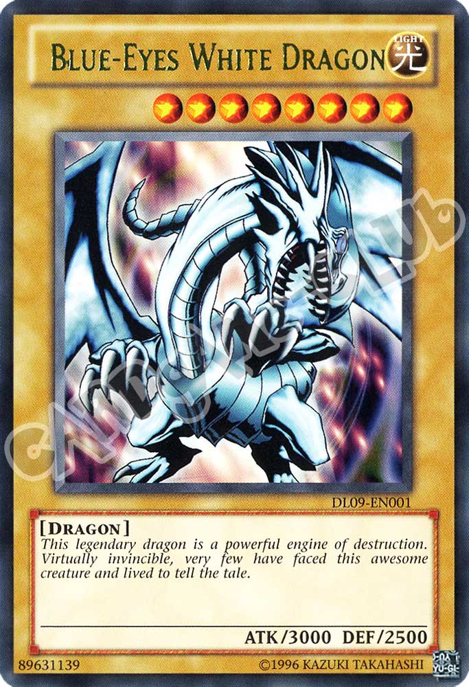 DL09-EN001 Blue-Eye White Dragon rara argento unlimited (EN) -NEAR MINT-