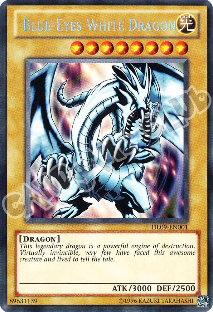 DL09-EN001 Blue-Eye White Dragon rara blu unlimited (EN) -NEAR MINT-