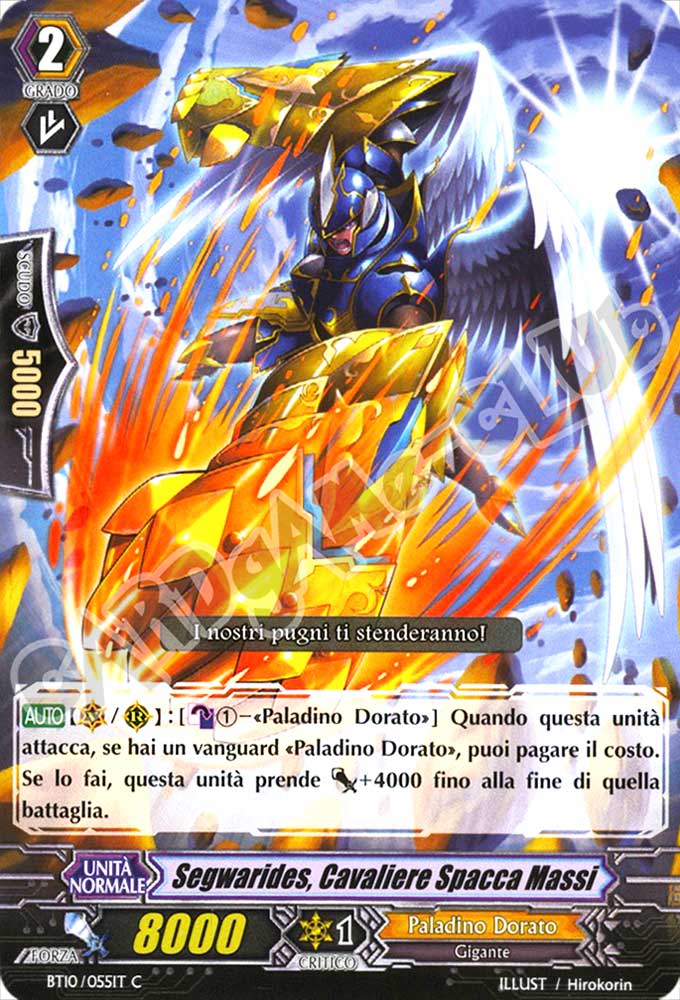 BT10-IT055 Segwarides, Cavaliere Spacca Massi comune normale (IT) -NEAR MINT-