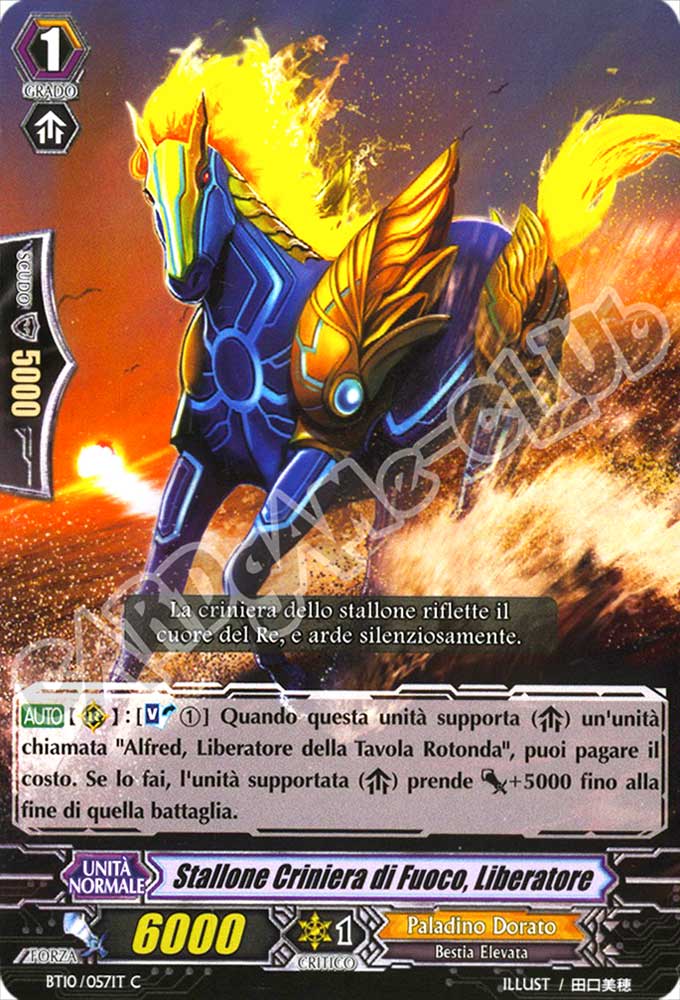 BT10-IT057 Stallone Criniera di Fuoco, Liberatore comune normale (IT) -NEAR MINT-