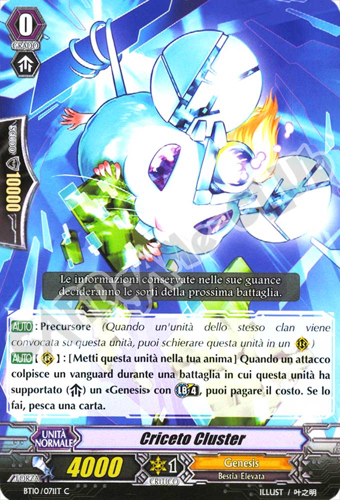 BT10-IT071 Criceto Cluster comune normale (IT) -NEAR MINT-