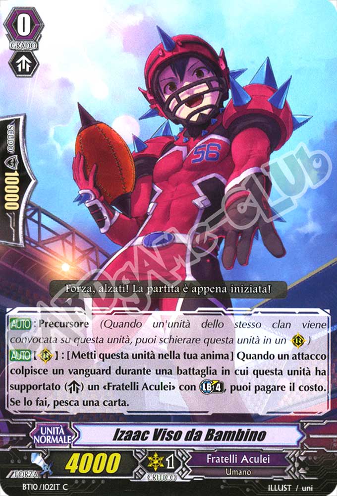 BT10-IT102 Izaac Viso da Bambino comune normale (IT) -NEAR MINT-