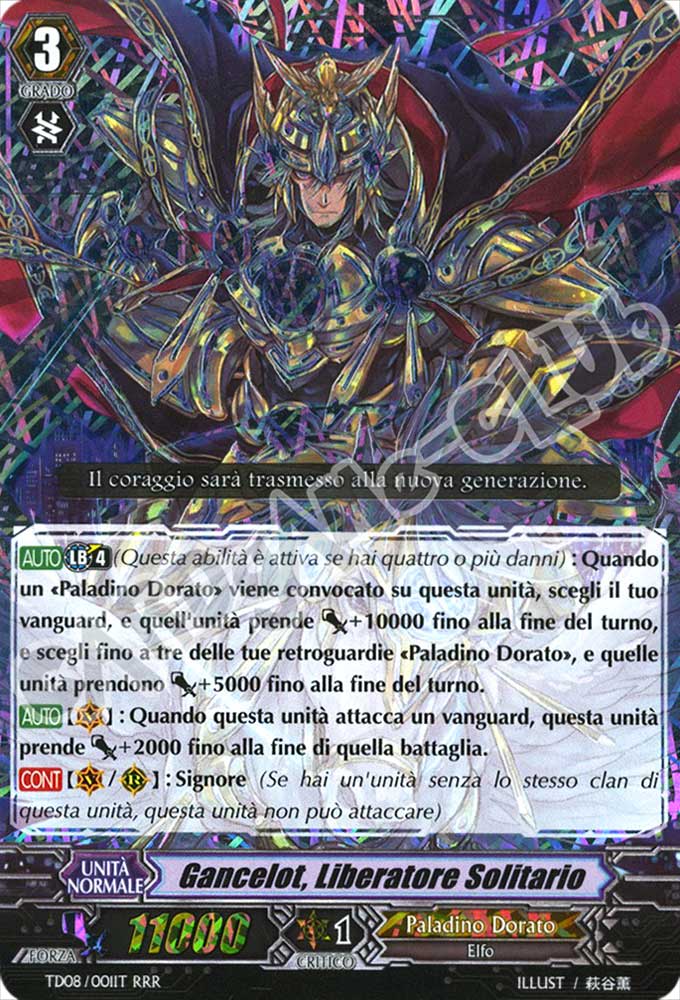TD08-IT001 Gancelot, Liberatore Solitario tripla rara foil (IT) -NEAR MINT-