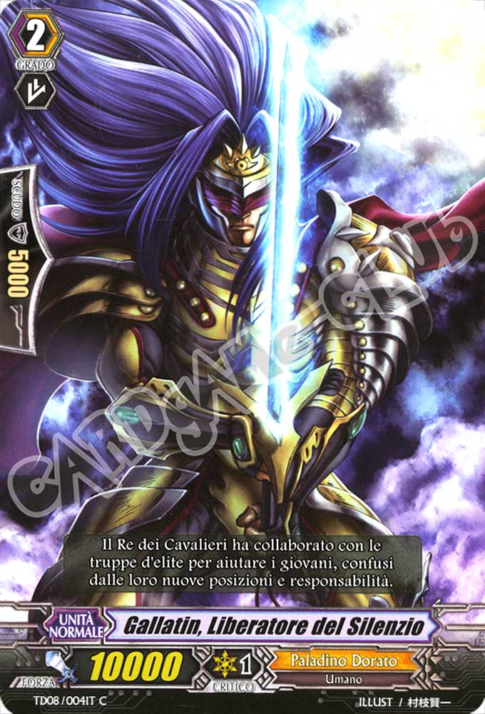 TD08-IT004 Gallatin, Liberatore del Silenzio comune normale (IT) -NEAR MINT-