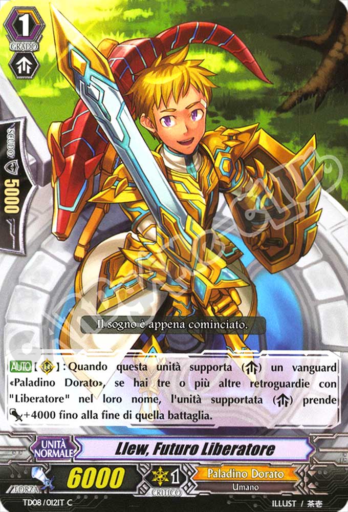 TD08-IT012 Llew, Futuro Liberatore comune normale (IT) -NEAR MINT-
