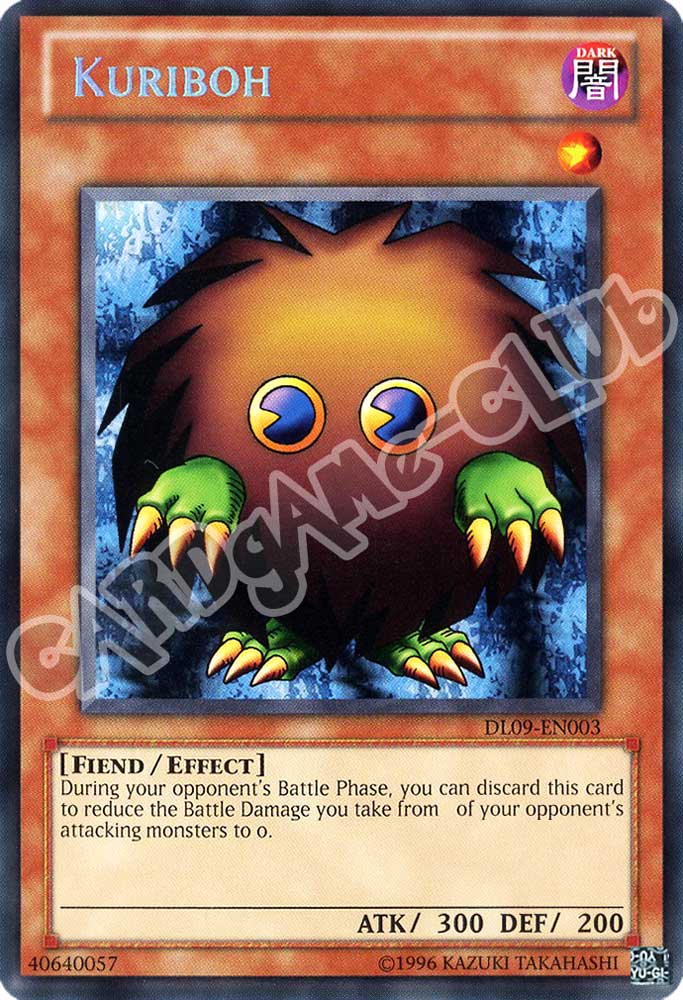 DL09-EN003 Kuriboh rara blu unlimited (EN) -NEAR MINT-