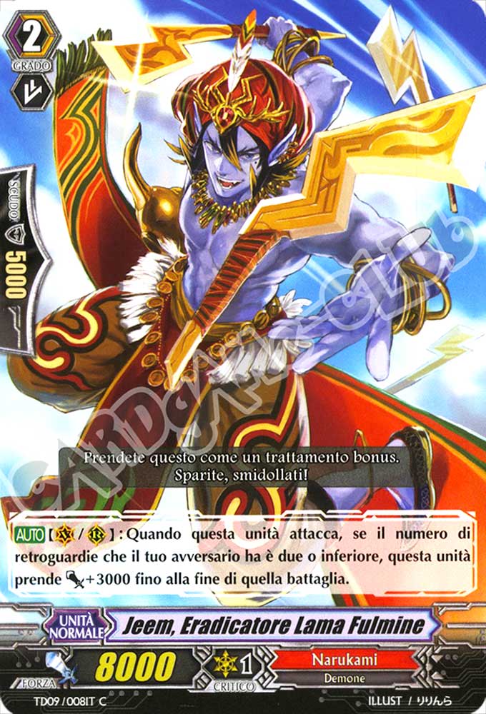 TD09-IT008 Jeem, Eradicatore Lama Fulmine comune normale (IT) -NEAR MINT-