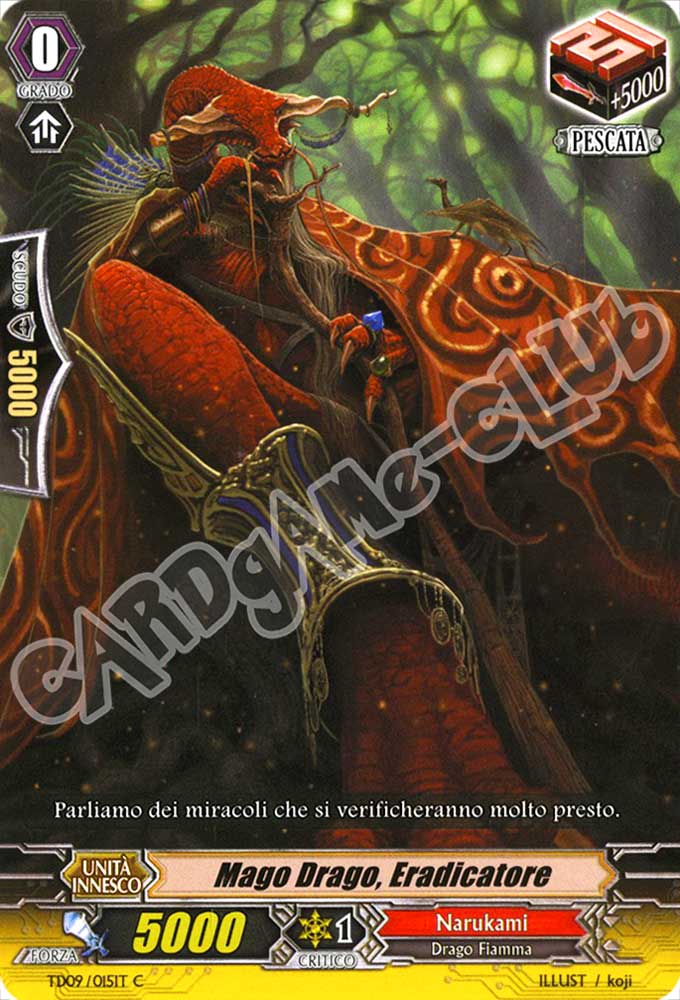 TD09-IT015 Mago Drago, Eradicatore comune normale (IT) -NEAR MINT-
