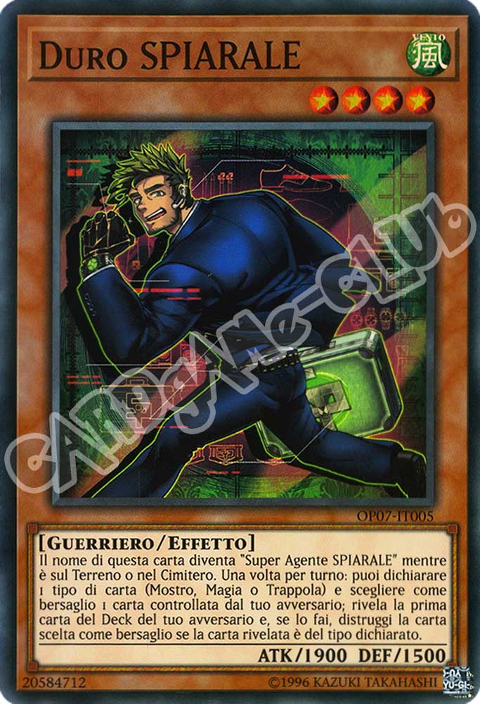 OP07-IT005 Duro SPIARALE super rara (IT) -NEAR MINT-