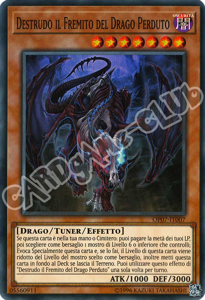 OP07-IT007 Destrudo il Fremito del Drago Perduto super rara (IT) -NEAR MINT-