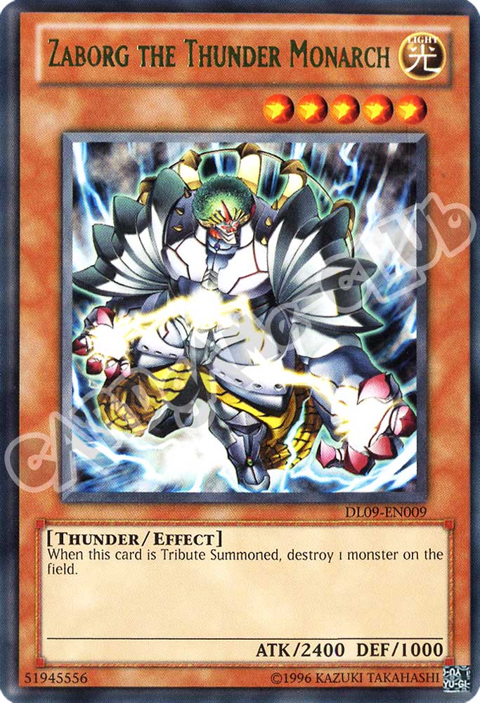 DL09-EN009 Zaborg the Thunder Monarch rara argento unlimited (EN) -NEAR MINT-