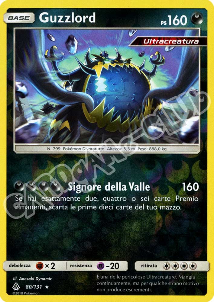 080 / 131 Guzzlord rara foil reverse (IT) -NEAR MINT-