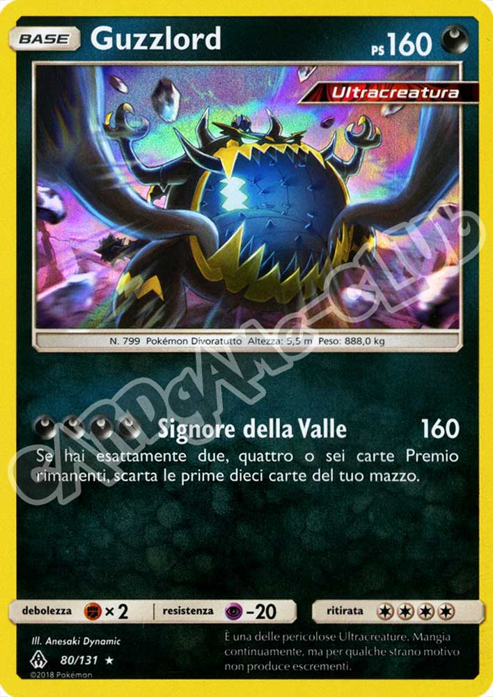 080 / 131 Guzzlord rara foil (IT) -NEAR MINT-