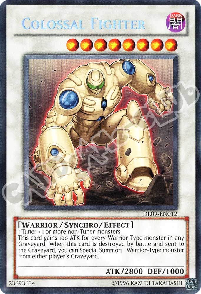 DL09-EN012 Colossal Fighter rara blu unlimited (EN) -NEAR MINT-