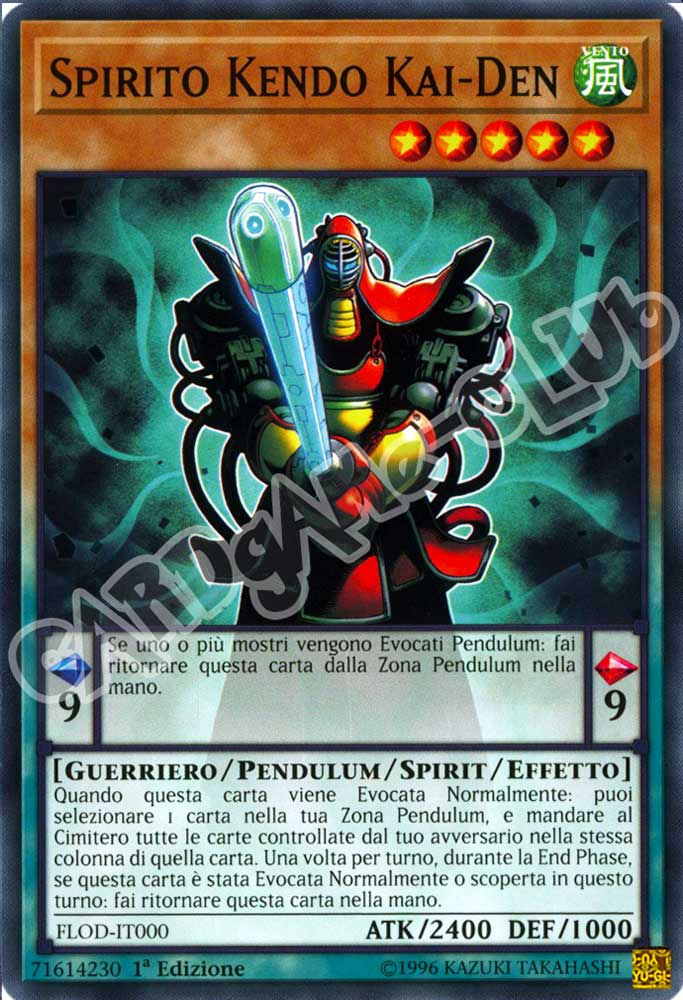 FLOD-IT000 Spirito Kendo Kai-Den comune 1a Edizione (IT) -NEAR MINT-