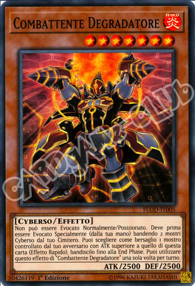 FLOD-IT005 Combattente Degradatore super rara 1a Edizione (IT) -NEAR MINT-