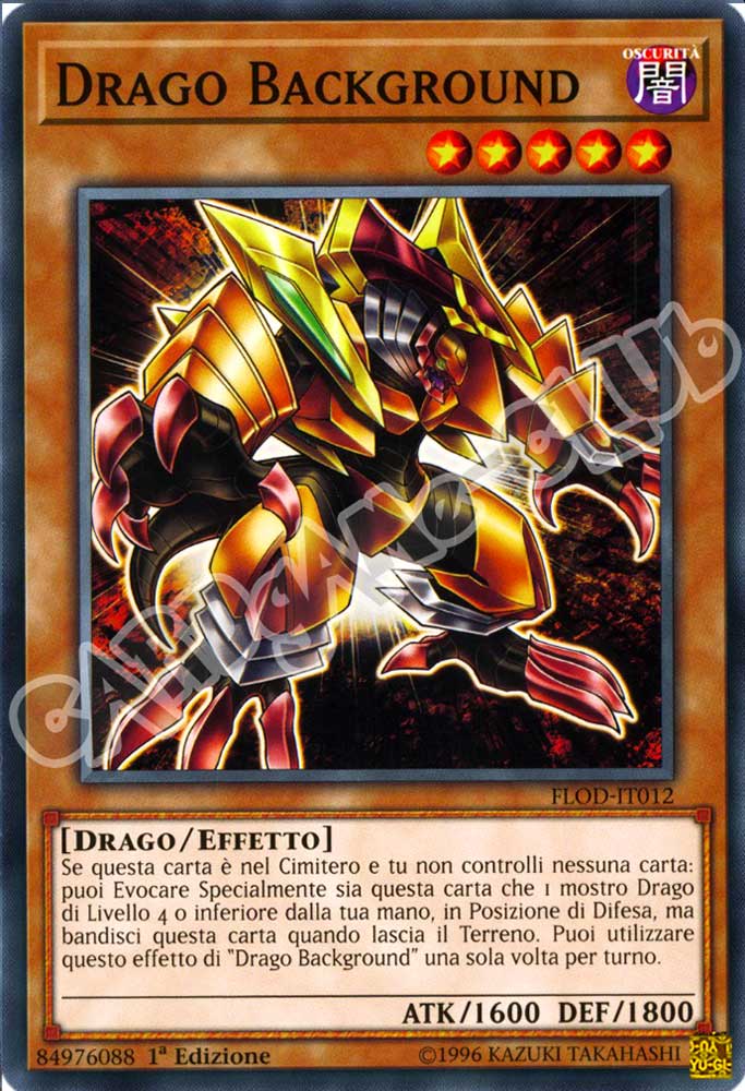 FLOD-IT012 Drago Background comune 1a Edizione (IT) -NEAR MINT-