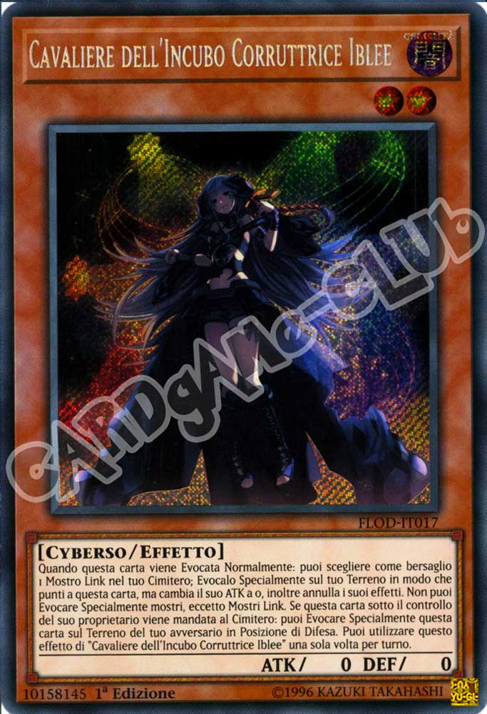 FLOD-IT017 Cavaliere dell'Incubo Corruttrice Iblee rara segreta 1a Edizione (IT) -NEAR MINT-