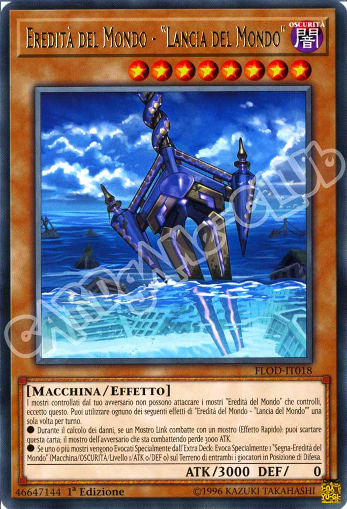 FLOD-IT018 Eredita' del Mondo- "Lancia del Mondo" rara 1a Edizione (IT) -NEAR MINT-