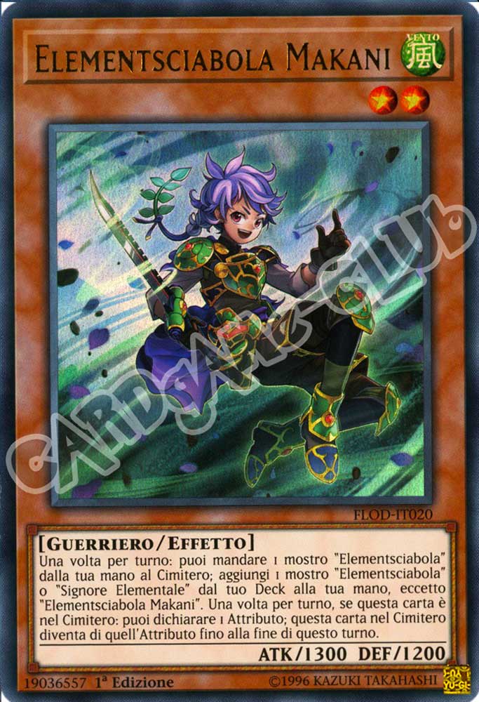 FLOD-IT020 Makani Elementsciabola ultra rara 1a Edizione (IT) -NEAR MINT-