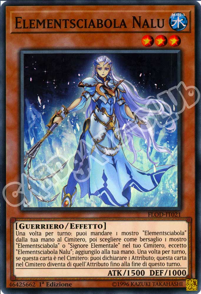 FLOD-IT021 Nalu Elementsciabola super rara 1a Edizione (IT) -NEAR MINT-
