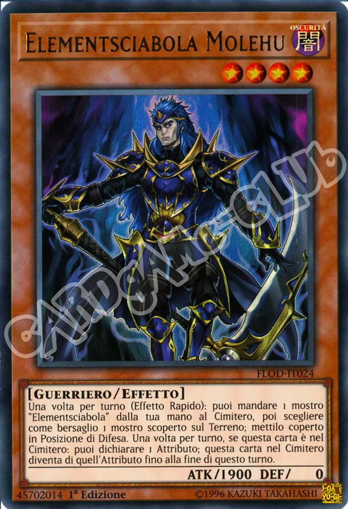 FLOD-IT024 Molehu Elementsciabola ultra rara 1a Edizione (IT) -NEAR MINT-