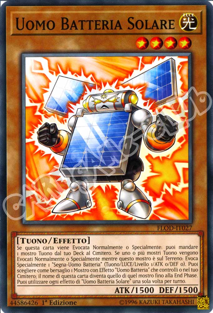 FLOD-IT027 Uomo Batteria Solare comune 1a Edizione (IT) -NEAR MINT-