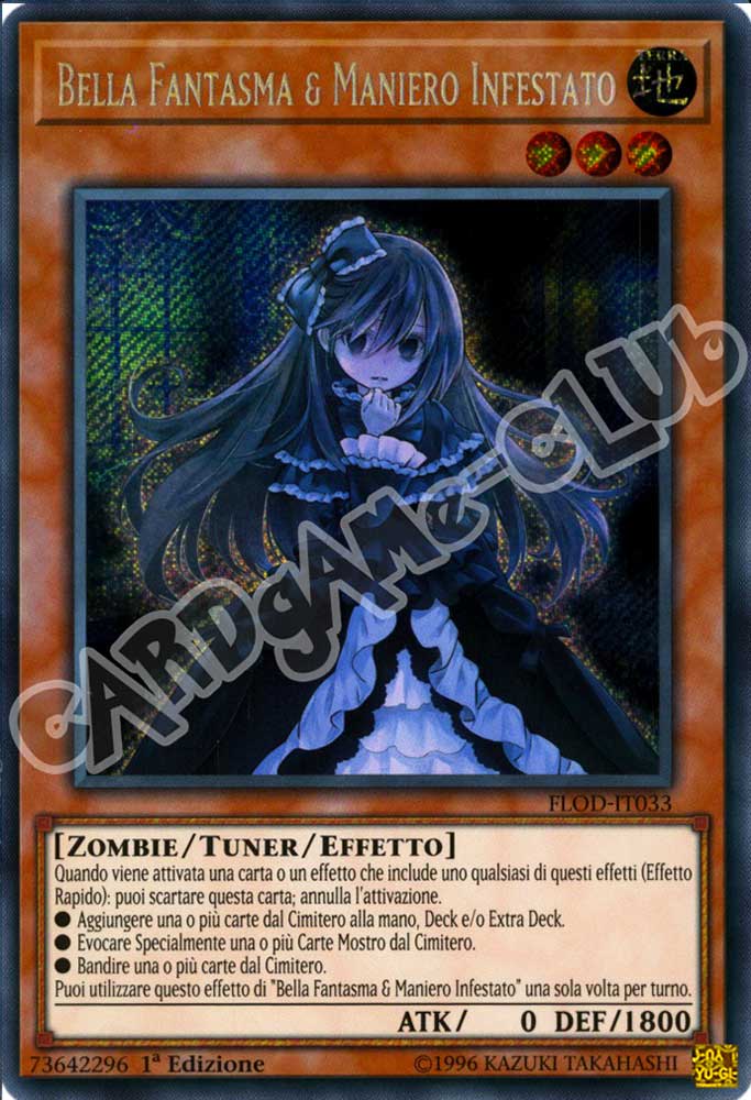 FLOD-IT033 Bella Fantasma & Maniero Infestato rara segreta 1a Edizione (IT) -NEAR MINT-