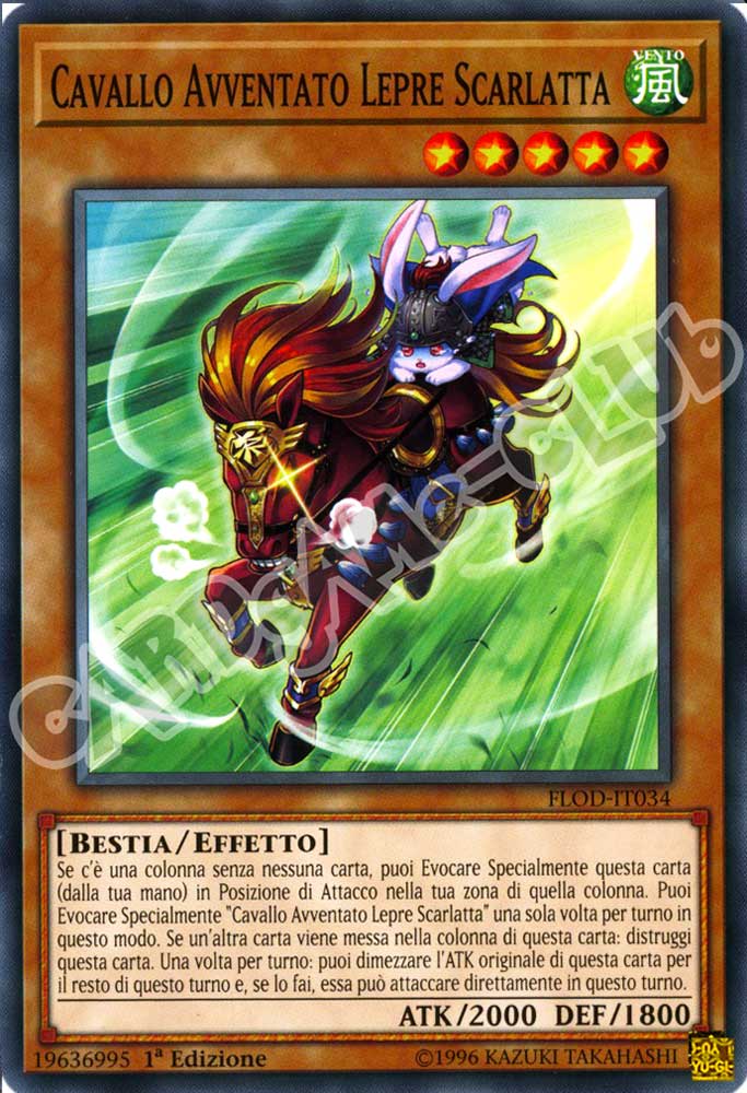 FLOD-IT034 Cavallo Avventato Lepre Scarlatta comune 1a Edizione (IT) -NEAR MINT-