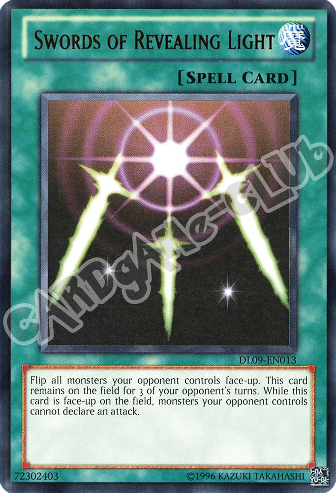 DL09-EN013 Swords of Revealing Light rara verde unlimited (EN) -NEAR MINT-