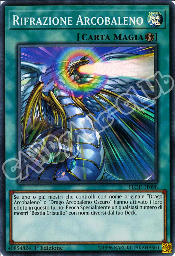 FLOD-IT098 Rifrazione Arcobaleno super rara 1a Edizione (IT) -NEAR MINT-