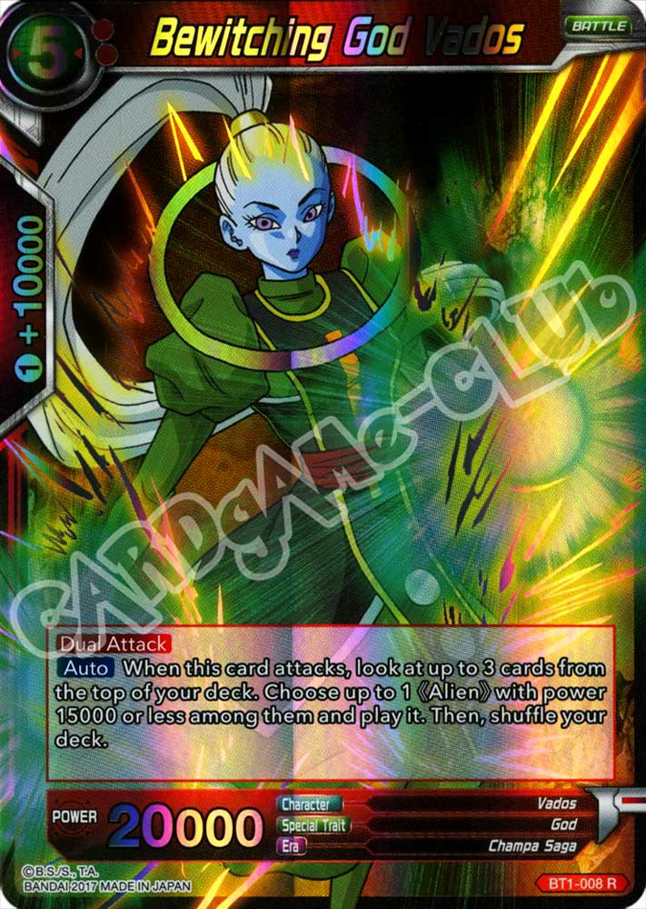 BT1-008 Bewitching God Vados rara foil (EN) -NEAR MINT-