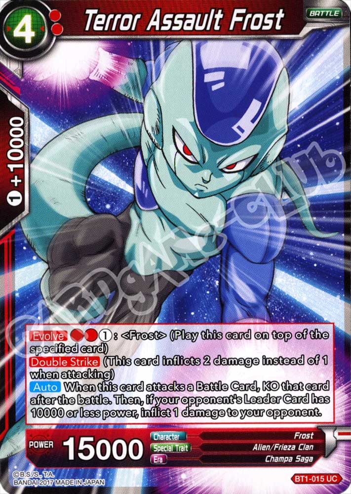 BT1-015 Terror Assault Frost non comune normale (EN) -NEAR MINT-