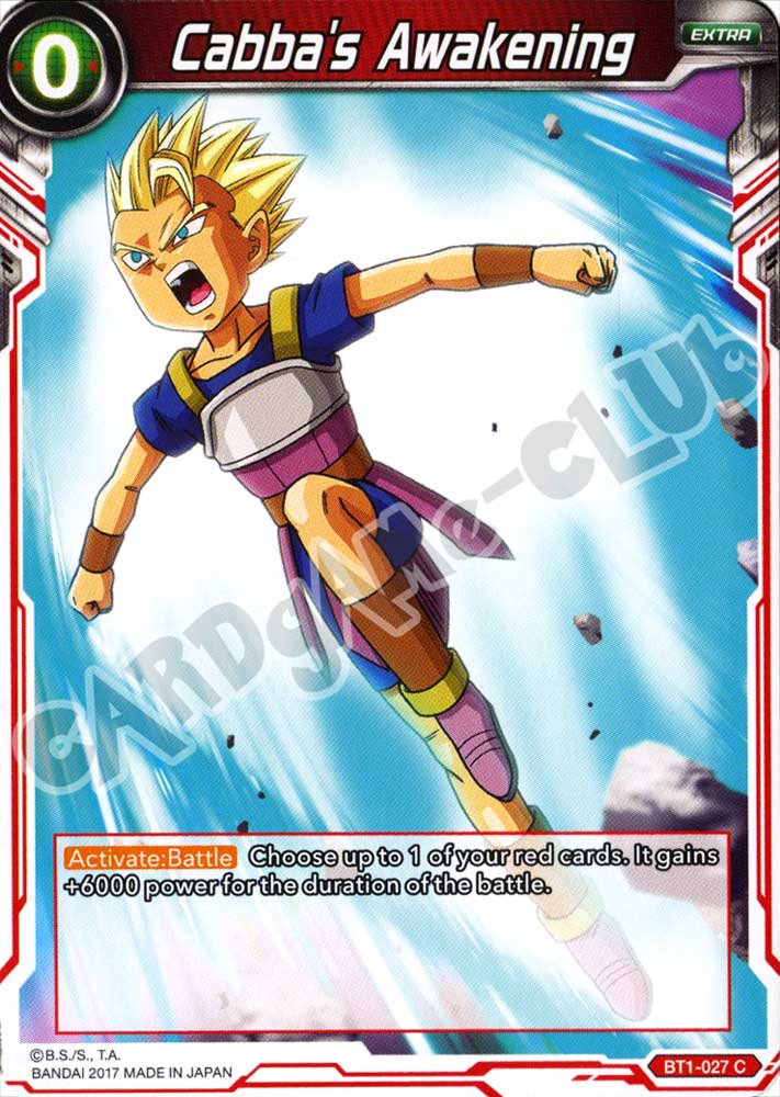 BT1-027 Cabba's Awakening comune normale (EN) -NEAR MINT-