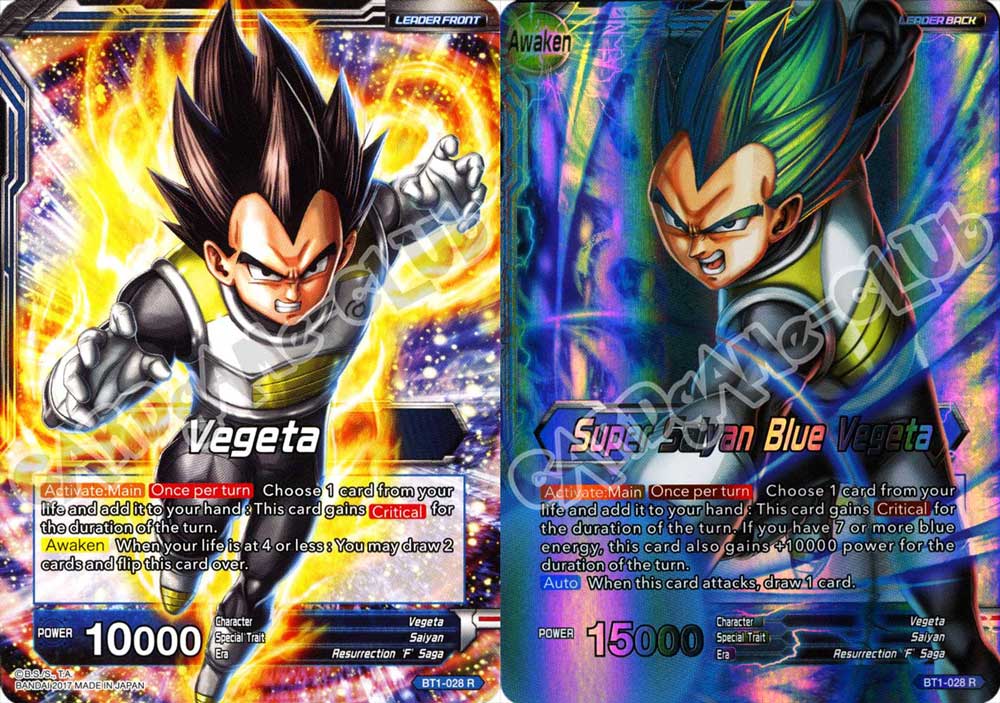 BT1-028 Vegeta // Super Saiyan Blue Vegeta rara normale/foil (EN) -NEAR MINT-