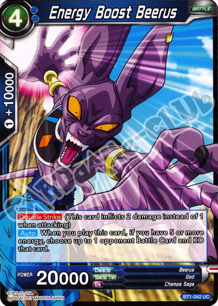 BT1-042 Energy Boost Beerus non comune normale (EN) -NEAR MINT-