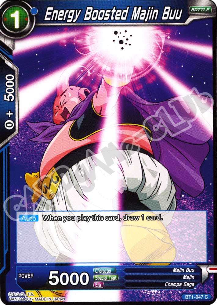 BT1-047 Energy Boosted Majin Buu comune normale (EN) -NEAR MINT-