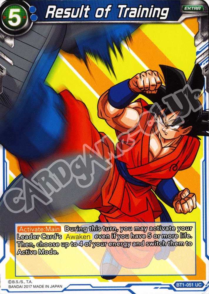 BT1-051 Result of Training non comune normale (EN) -NEAR MINT-