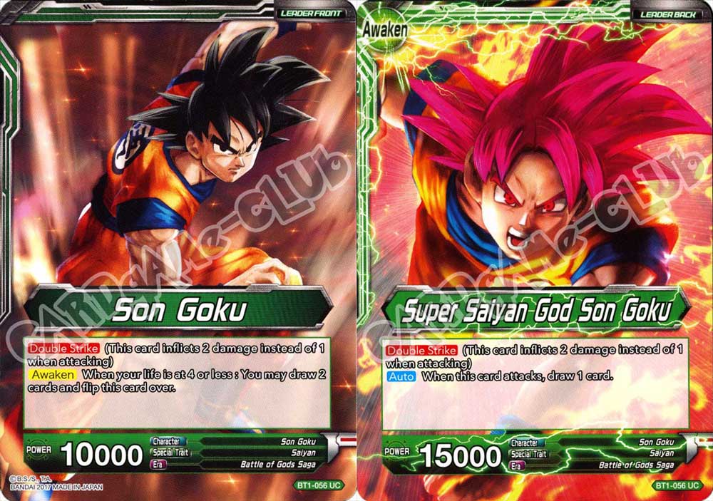 BT1-056 Son Goku // Super Saiyan God Son Goku non comune normale/normale (EN) -NEAR MINT-