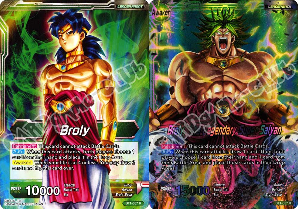 BT1-057 Broly // Broly, The Legendary Super Saiyan rara normale/foil (EN) -NEAR MINT-