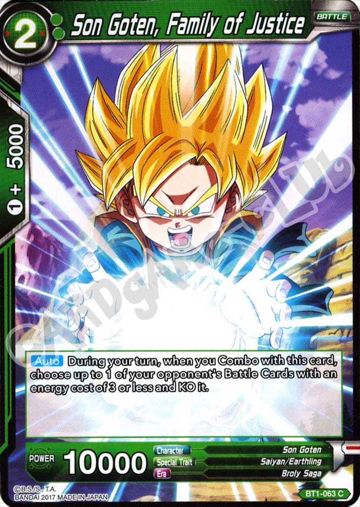 BT1-063 Son Goten, Family of Justice comune normale (EN) -NEAR MINT-