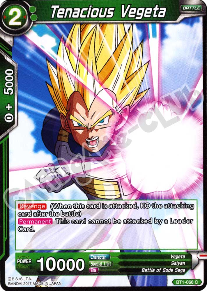 BT1-066 Tenacious Vegeta comune normale (EN) -NEAR MINT-