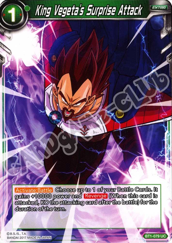 BT1-079 King Vegeta's Surprise Attack non comune normale (EN) -NEAR MINT-