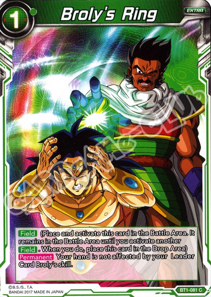 BT1-081 Broly's Ring comune normale (EN) -NEAR MINT-
