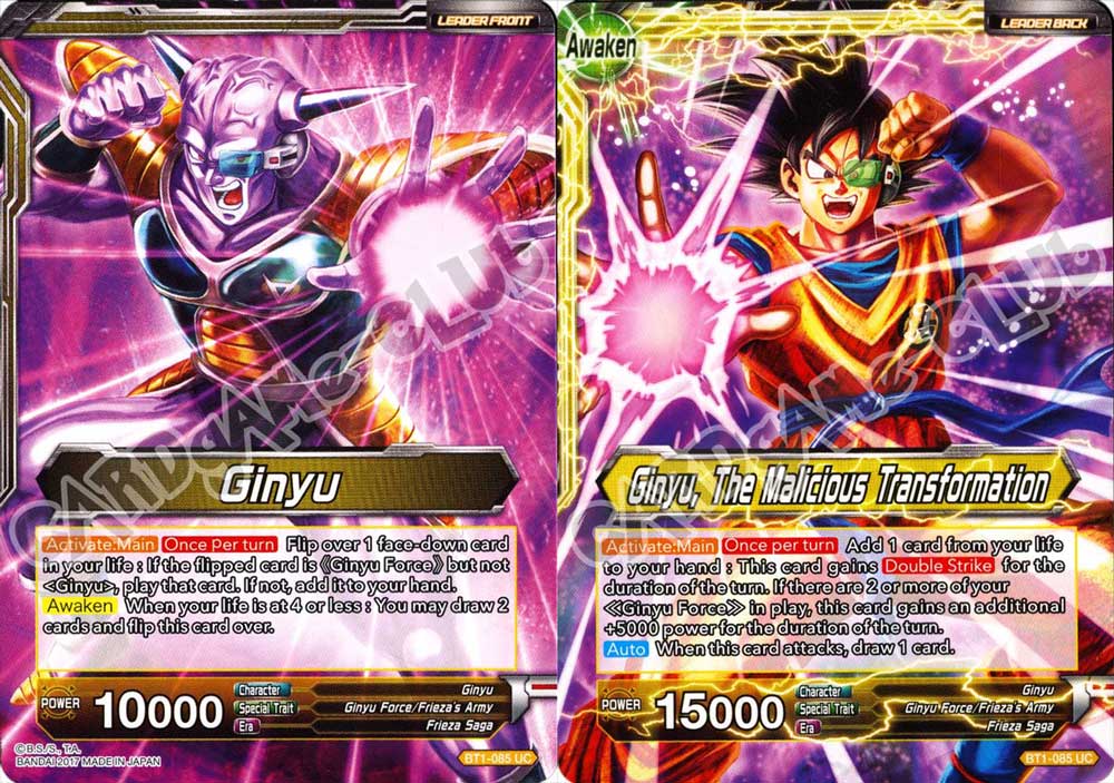BT1-085 Ginyu // Ginyu, The Malicious Transformation non comune normale/normale (EN) -NEAR MINT-