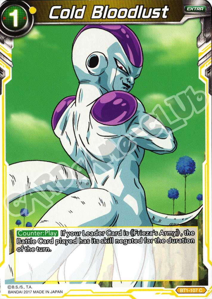 BT1-107 Cold Bloodlust comune normale (EN) -NEAR MINT-
